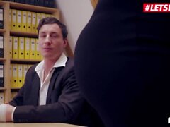 'BumsBuero - Roxxy X Sexy German Blonde Hardcore Pussy Fuck In The Office - LETSDOEIT'