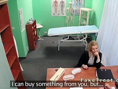 Doctor fucks sales woman in an office