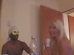 BLond amateur girlfriend interracial fuck