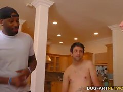 Haley Reed Humiliates Cuckold With Two Black Men