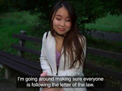 Public Agent Cheeky Asian wants to pay to fuck