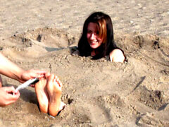 Recent, plage, tickling