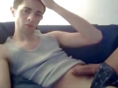 Horny Twink With Super rock hard manmeat elations His Dick In Mom's Living Room - More @ twinkslinger