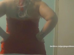 Farty Santa Preview Clip - Gurgle Goddess has Gas at Xmas!