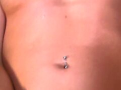 POV pierced GF talks dirty while fucked