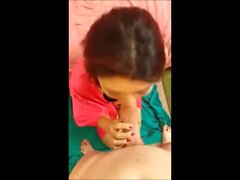 Asian girl takes a facial after a long sloppy blowjob