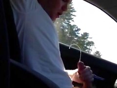 Jerking off in Public in Car