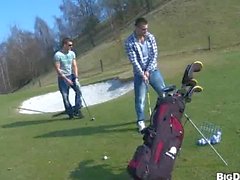 bareback sex on the golf course