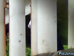 Bizarre japanese teens urinating