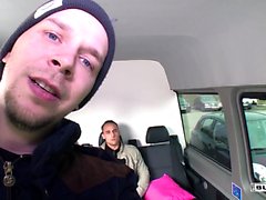 BumsBus - German Josy Black Riding Dick In The Back Of A Van