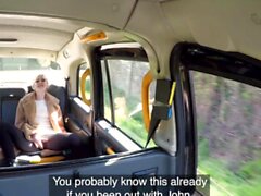 Fake Taxi Lucky mature guy eats hot pussy and creampies