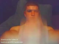 teen muscle dude cums on webcam