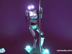 CamSoda - Sex Robot cam girl twerks and orgasms