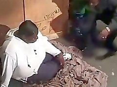 Homeless BBW Ebony Fucks For Money