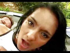 Horny Latina Fucks Outdoor