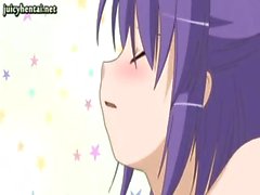 Naughty hentai girl sucking a cock