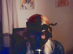 Israeli, catsuit gas mask, latex gas mask