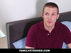 FamilyStrokes - Busty Latina Gives Stepson A Hot Blowjob