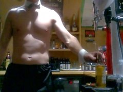 Sexy Stripping Male Bar Tender