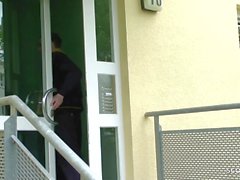 Mailman caught German Teen Tini Masturbate and Seduce Fuck