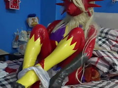 latex blaziken wanking