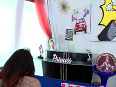 SWALLOWED Brenna and Valerica's very wet blowjob