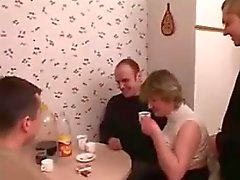 Fat Russian Mom In A Foursome