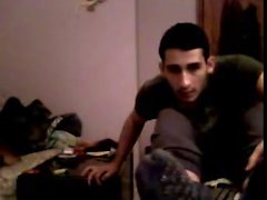 Straight guys feet on webcam #442