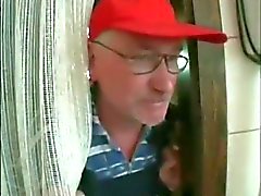 Angry Old Man Blonde Sex Slave