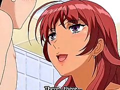 Incredible romance anime clip with uncensored big tits,
