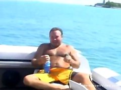 Real amateur wives in a hardcore orgy on a boat