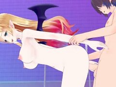 Yuzuki Choco and I have intense sex at a love hotel. - Hololive VTuber Hentai