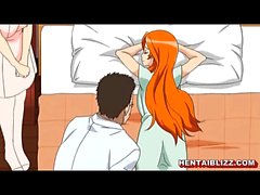 Japanese hentai gets massage in her anal and pussy by doctor