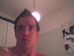 Handsome Muscular Guy Jerking Off On Cam