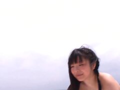 Sexy Asian oral job and sixty nine on the seashore with