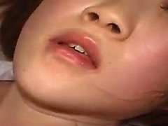 Sexy japanese babe double blowjob and hot threesome fucking