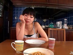 Cute Japanese Teen seduce to First Blowjob and taste Sperm