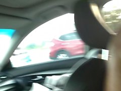 Masturbating & Dildo-ing in my car. CREAMY