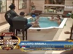Reality Brazilian Big Brother - Dirty dance sex simulation publicly in pool