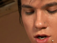 Latin teen twink gets mouth jizzed and cums