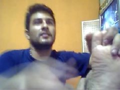 Straight guys feet on webcam #137