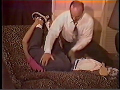 Vintage sissyficated faggot getting spanked and fucked