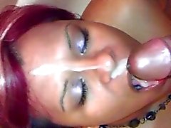 Sexy amateur latin CD facial