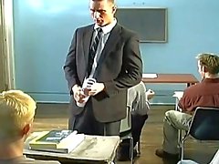 Hot gay hardcore fuck in classroom