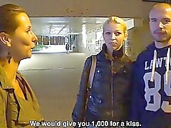 Beautiful Czech Pair Gets Money