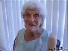 Granny gets old twat stuffed