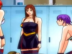 Hentai redhead gives blowjob and having sex