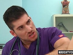 Latin doctor flip flop and cumshot