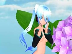 【mmd】 シースルーなミクのwavefile