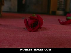 FamilyStrokes - Spooky Teen Gets Treated To A Family Orgy